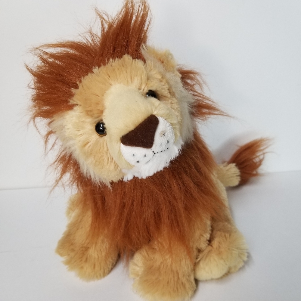 Aurora Destination Nation Lion Plush Stuffed Animal Toy 10" Tall Fuzzy Mane